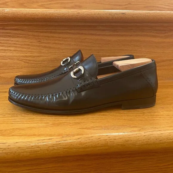 Santoni | Shoes | Santoni Leather Horsebit Loafer Sz 85  display picture 1